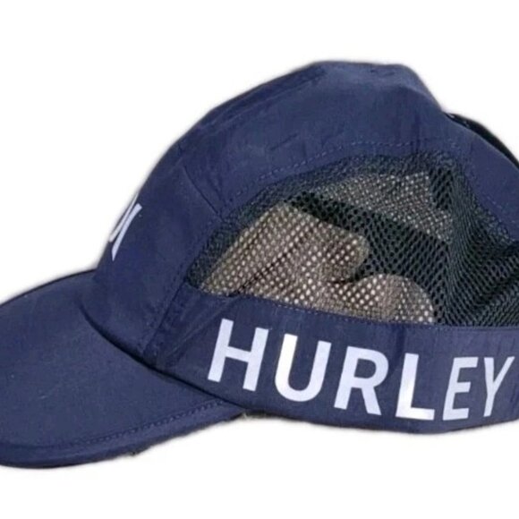 Hurley BIG SUR Mesh Adjustable Reflective Outdoor Hat blue One Size. New w/tag - Picture 3 of 5